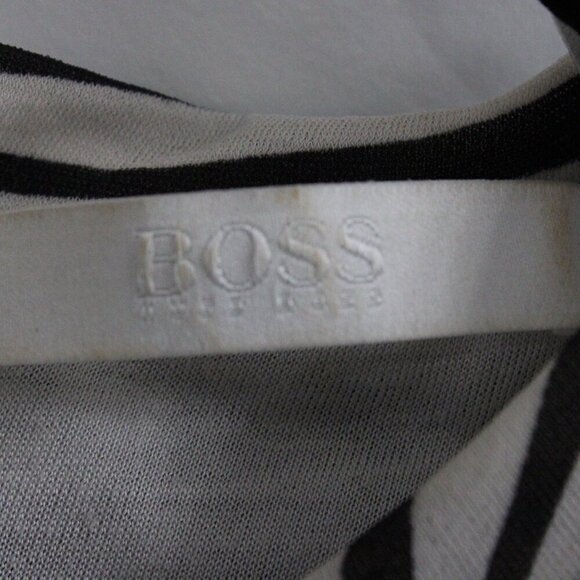 Hugo Boss Pleated Sheath Dress Black XS Emago Palm - Picture 2 of 3